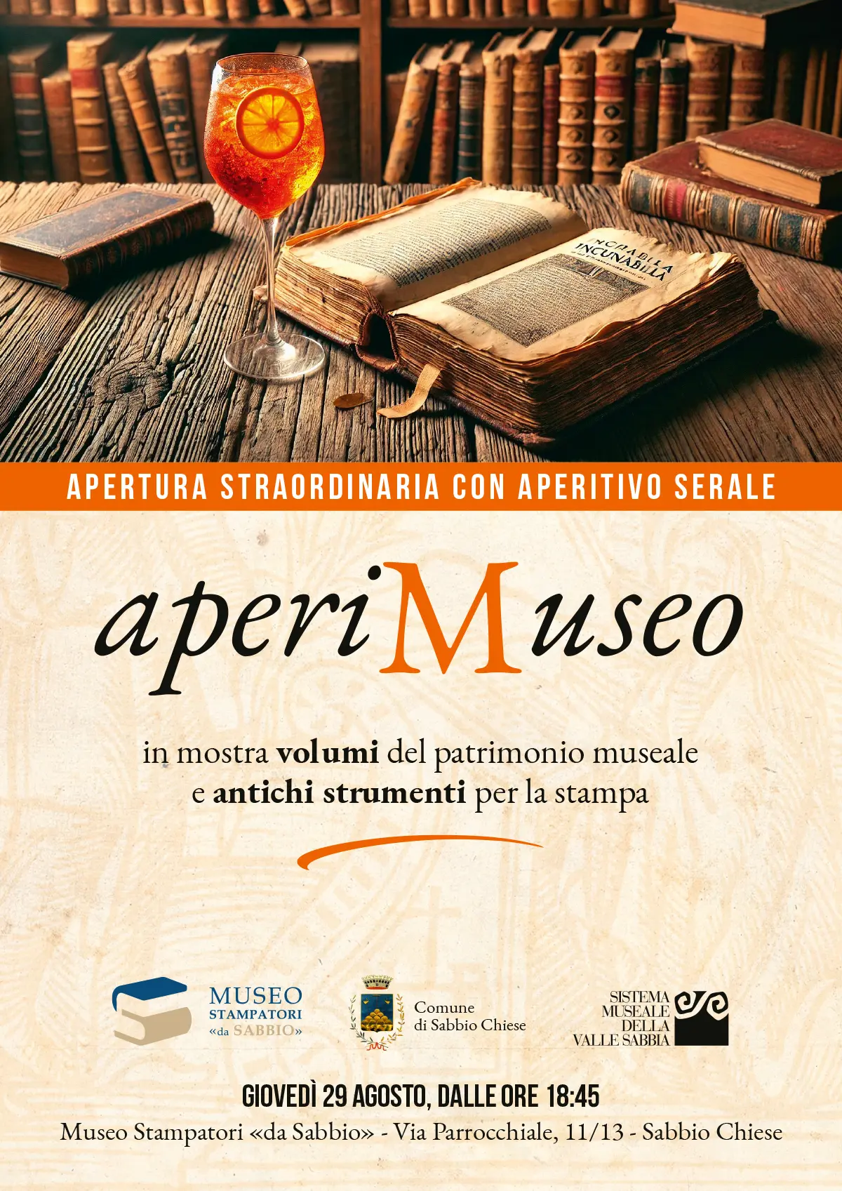 Locandina ”AperiMuseo 29-08-2024”